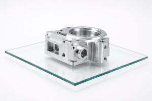 Example — Glass Background Technique for Catalog Photography Example of glass background technique for machine parts photography creating soft shadows, clean separation, and a floating appearance for catalog images